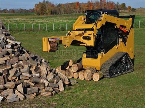 skid steer wood splitter homemade|excavator mounted wood splitter.